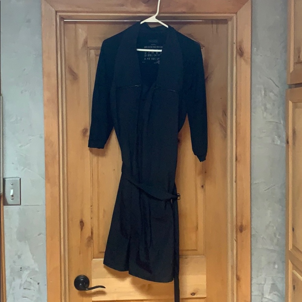 Black above knee 3/4 length sleeve dress